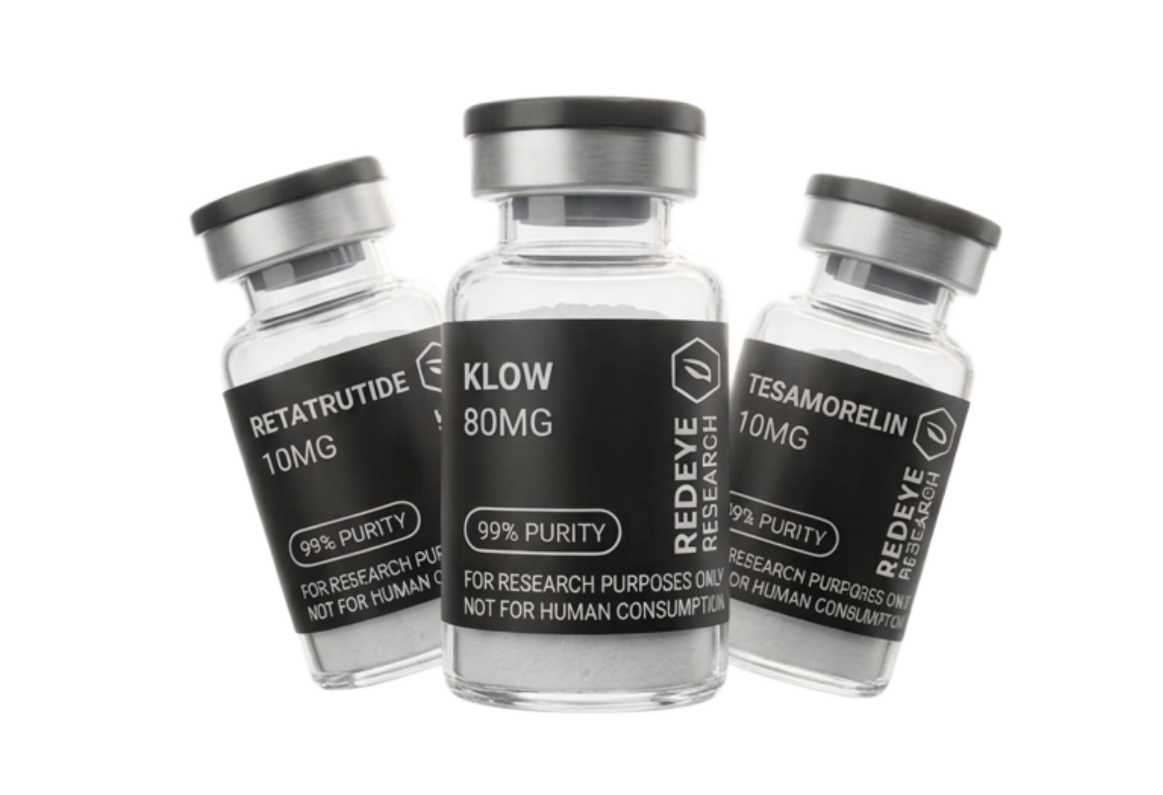 Redeye Research vials — supplied as 10-vial kits to approved accounts